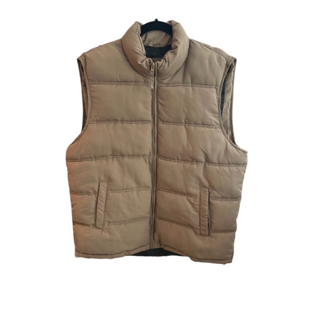 Smith’s Men’s Puffer Vest Tan Size Large